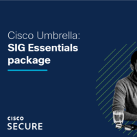Imagen del producto SIG (Essentials) de Cisco Umbrella para una protección completa contra amenazas cibernéticas.