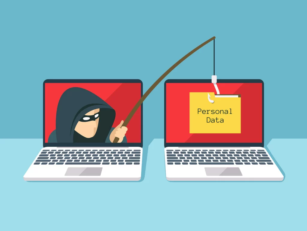 Phishing, ladron robando data personal